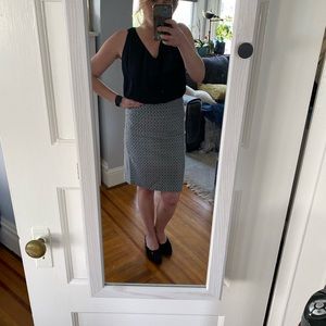 Margaret M patterned pencil skirt